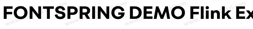 FONTSPRING DEMO Flink Extra Bold Re字体转换